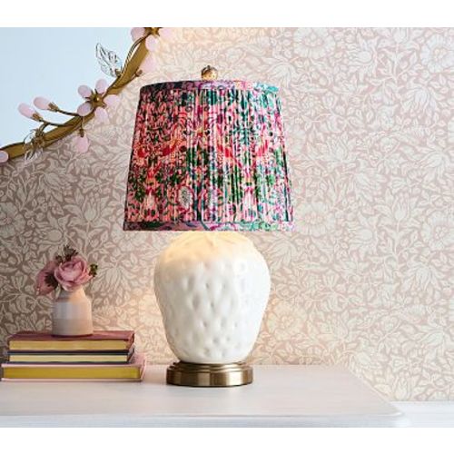 Morris & Co. Ceramic Strawberry Table Lamp, 18"