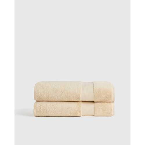 Turkish Ultra Luxe Plush Bath Sheet (Set of 2) in Linen