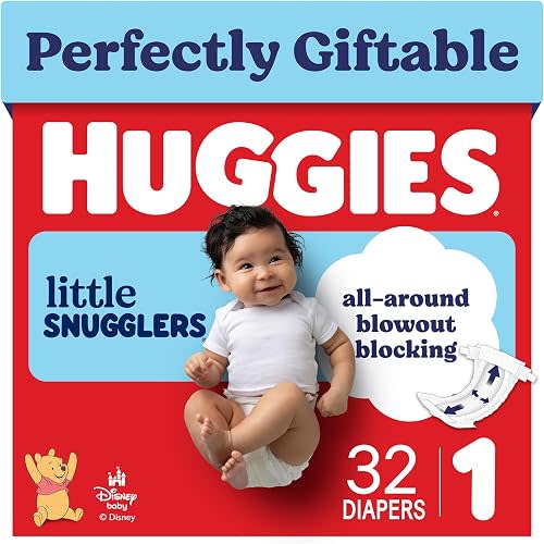 Huggies Little Snugglers Diapers Size 1, 32 Count