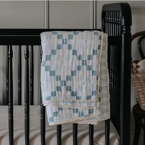 Grandma's Goose QUILTED 6 Layer Gauze Blanket