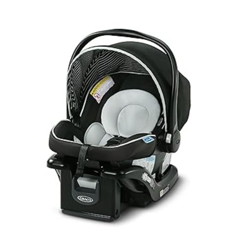 Graco SnugRide Lite LX Infant Car Seat, Lightweight Rear-Facing Seat for Babies 4–30 lb, 4-Position Adjustable Base, Latch Installation & ProtectPlus Engineered, Studio