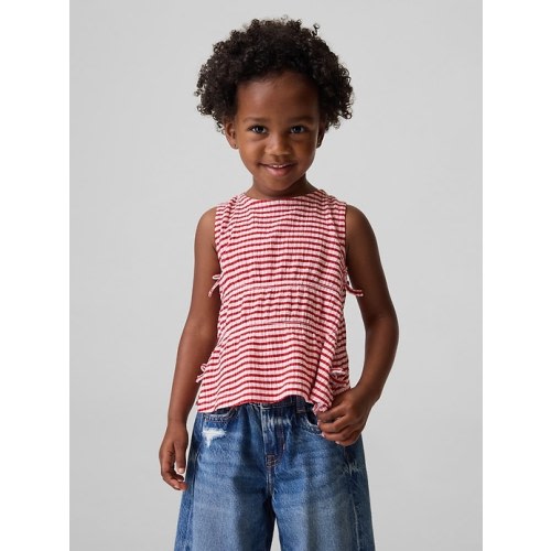 Baby & Toddler Crinkle Knit Bow Top