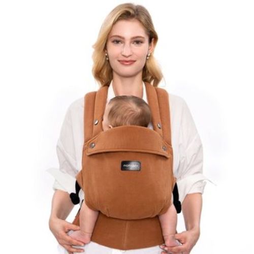 Momcozy Baby Carrier with Natural Cotton Linen - Sepia