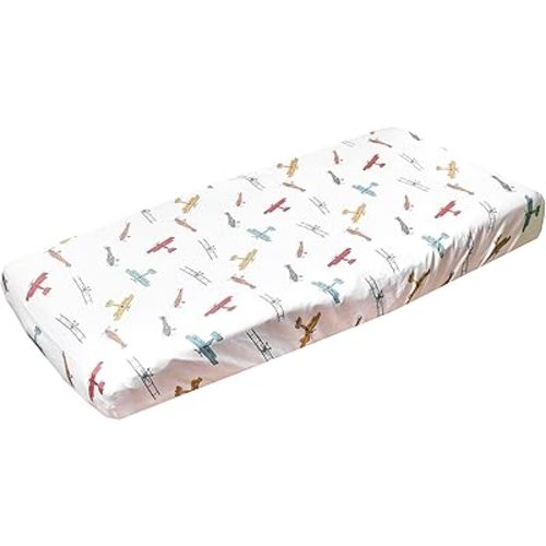 Copper Pearl Premium Knit Changing Pad Cover Soft, Stylish, and Universal Fit for All Standard Diaper Changing Pads, Trendy Design Changing Pad Covers, Ace