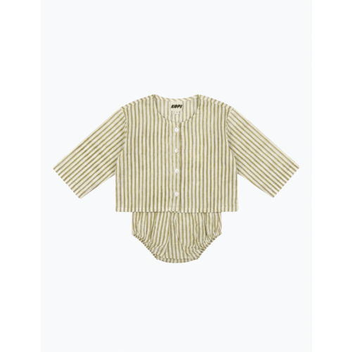 The Cabana Set in Linen Stripe