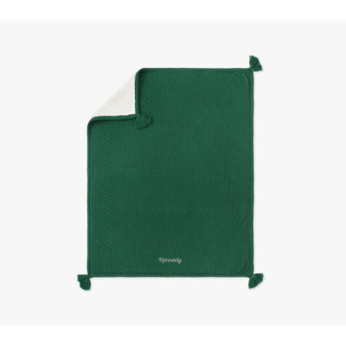 Luxe Cable-Knit Sherpa Baby Blanket