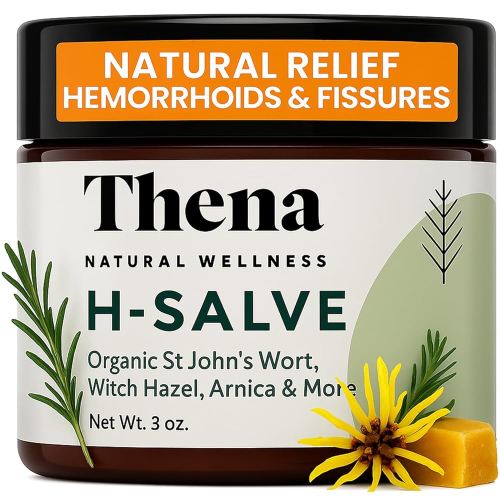 Intense Hemorrhoid Treatment 100% Natural Hemorrhoid Cream & Fissure Ointment Control Organic Lavender Arnica Witch Hazel Fast Healing Maximum Strength, Best with Thena Sitz Bath Soak for Women Men