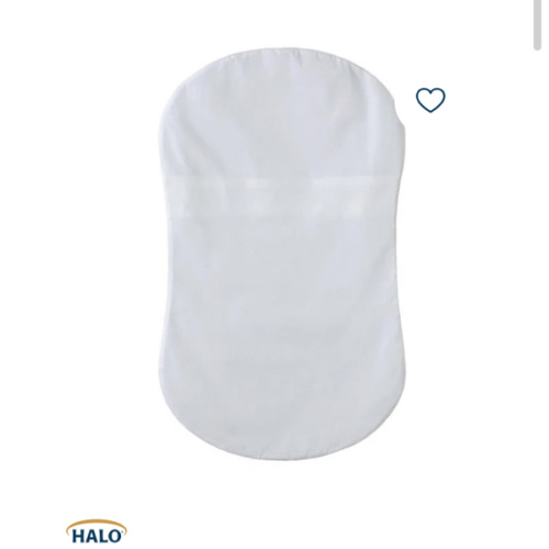 HALO - BassiNest Fitted Sheet 100% Cotton | White