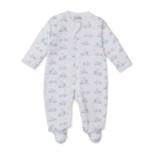 Forest Fanfare Blue Zip Footie