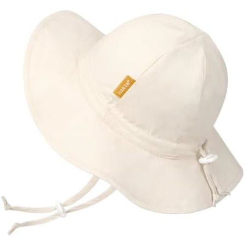 Baby Girl Sun Hat with UPF 50+ Outdoor Adjustable Toddler Beach Hat with Wide Brim Bucket Hats for Kids