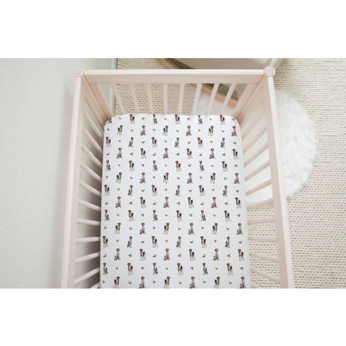 GSP Crib Sheet GSP Swaddle Hunting Baby Blanket German Shorthaired Pointer Hunting Crib Bedding GSP Baby Boy Bedding gsp Baby Gift Boy