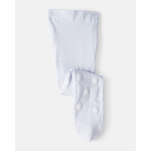Baby Girl Snowflake Print Tights - Blue - Carter's | Carter's