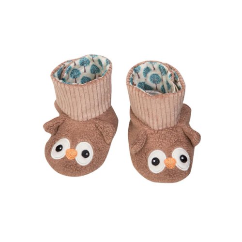 Patterned Booties - Owl