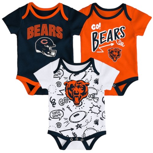 Infant Chicago Bears  Outerstuff All Day Play Three-Piece Bodysuit Set