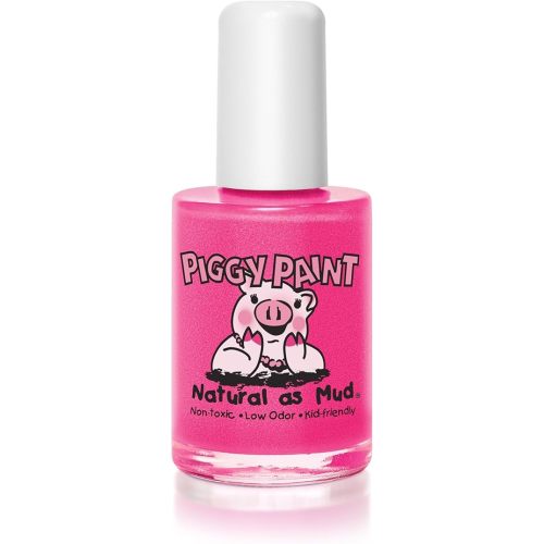 Piggy Paint Nail Polish, Non-Toxic, Natural, Vegan - Shimmery Pink