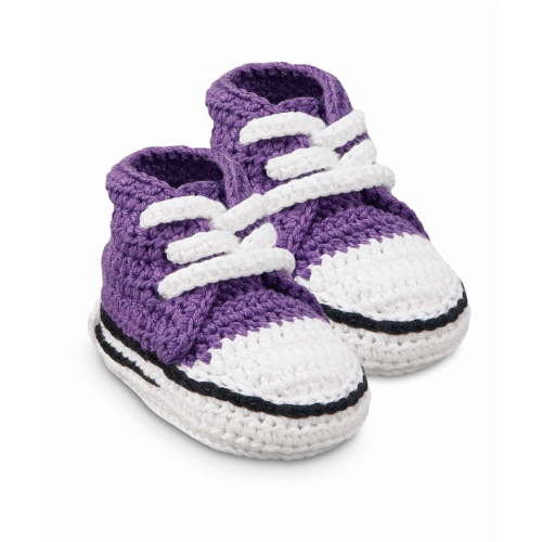 Jefferies Socks Unisex Newborn High Top Crochet Sneaker Bootie 1 Pair