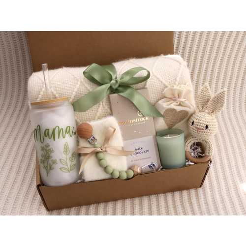 New Baby Gift Box, Congrats On Your New Baby, New Mama Succulent Gift Box, Congratulations Pregnancy Gift Set, Live Succulent Care Package