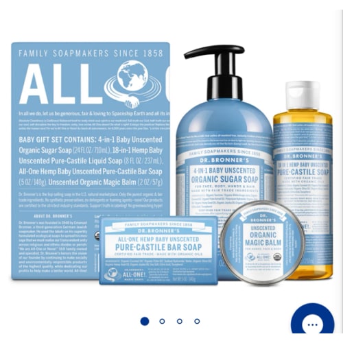 Baby Unscented Body Care Gift Set | Organic | Dr. Bronner's