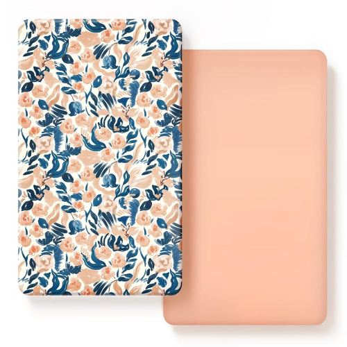 GRSSDER Stretch Ultra Soft Jersey Knit Fitted Crib Sheets Set 2 Pack, Universal Fit All Standard Crib Mattress Pads Safe and Snug, Crib Fitted Sheet with Deep Pocket, Original Design for Baby Girl