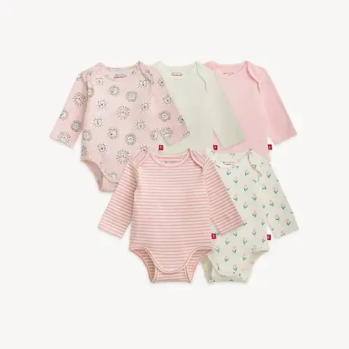 Magnetic 5-Pack Bodysuit Set | 0-3 M