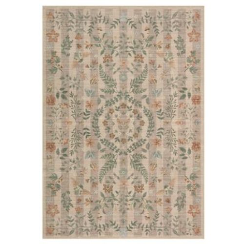 Insect Botanical Washable Area Rugs , Boho Under Table Carpet for Living Room Bedroom Dining Room Playroom Nursery Kids Room Office Farmhouse