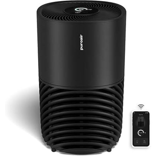 PuroAir 130i HEPA Air Purifiers for Home Pets - Covers Up To 600 Sq Ft - Filters Up To 99.9% of Pollutants, Smoke, Pollen, Dust - Quiet HEPA Air Filter - Air Purifiers for Bedroom