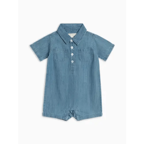 Ted Chambray Collared Romper
