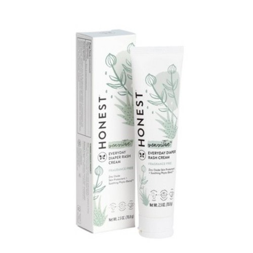 The Honest Company Sensitive Everyday Diaper Rash Cream Fragrance Free - 2.5oz