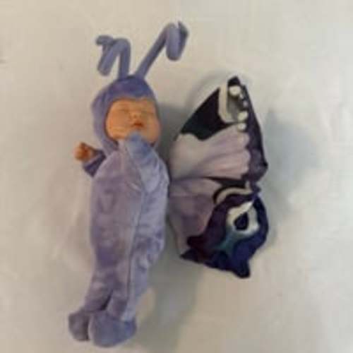 Anne Geddes Baby Butterfly Doll Purple Lilac Plush