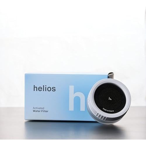 Helios Skincare Filter, Bathroom Sink Faucet Filter, For Women/Men all Ages, Removes Chlorine 99%, Hydrate Skin, Vitamin-C Infused, Advanced Filtration, Clinically Tested