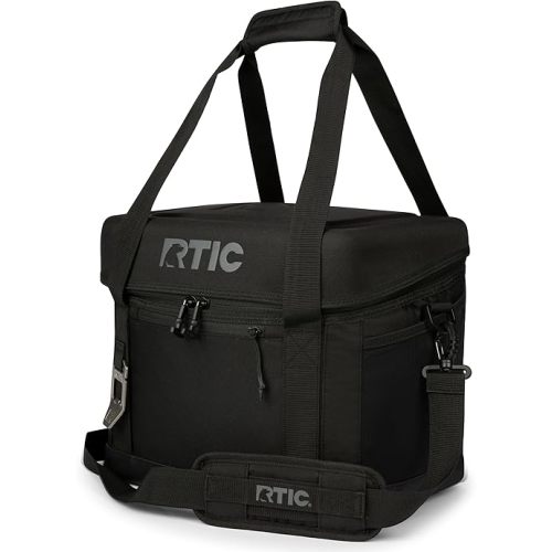 RTIC 15 Can Everyday Cooler, Soft Sided Portable Insulated Cooling for Lunch, Beach, Drink, Beverage, Travel, Camping, Picnic, for Men and Women