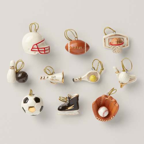 Dreaming of Sports 10-Piece Mini Ornament Set