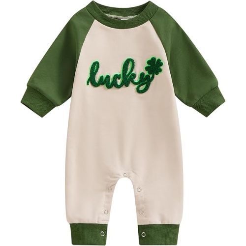 FYBITBO Infant Baby Boy Girl Clothing Santa Long Sleeve Jumpsuit Romper Newborn First Christmas Outfit One Piece Clothes