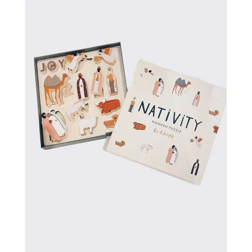 Be A Heart - JOY Wooden Nativity Set & Puzzle
