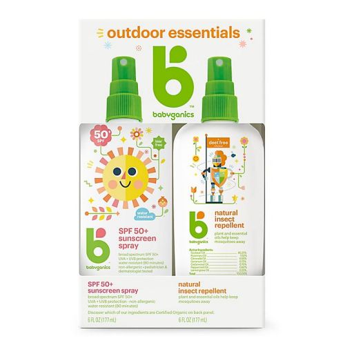 Babyganics® 2-Pack Mineral-based Sunscreen Spray + Natural Insect Repellent