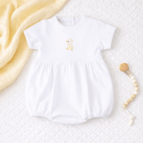Downy Ducklings Embroidered Bubble