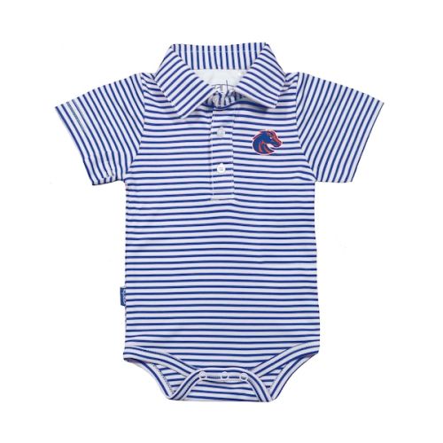 Infant Garb Royal/White Boise State Broncos Carson Polo Bodysuit