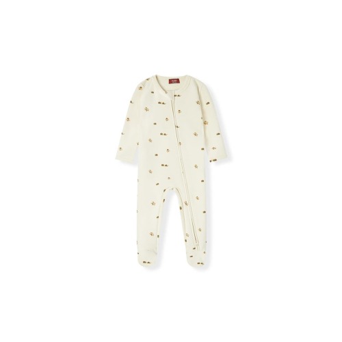 Stretch Fleece Zipper Footed Romper
