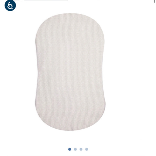 HALO - BassiNest Fitted Sheet 100% Cotton | Herringbone - cream ,