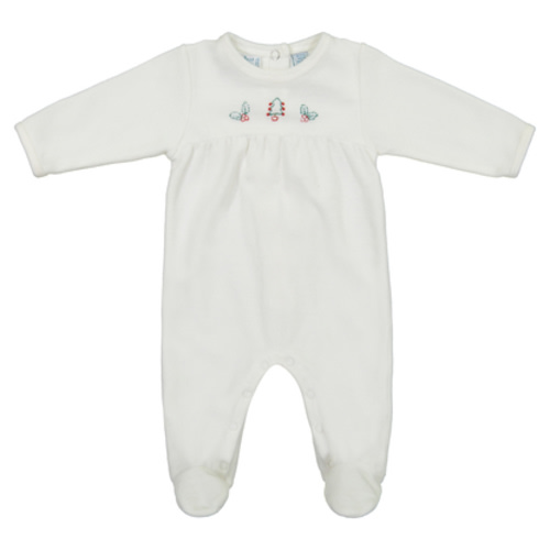 Velour Holiday Tree Romper | Feltman Brothers