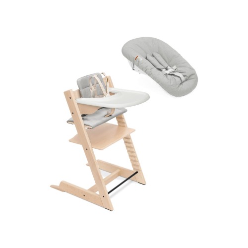 Tripp Trapp® Highchair², Cushion, Newborn Set & Stokke® Tray $597 Value