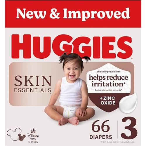 Huggies Skin Essentials Diapers Size 3, 66 Count