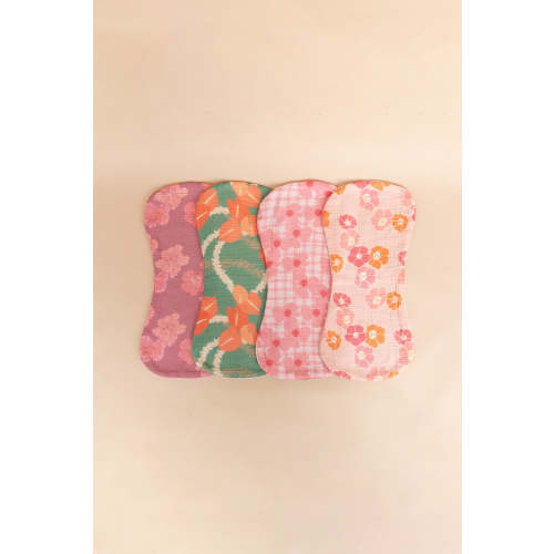 Burp Cloth 4 Pack - Palaka Zinnia Multi