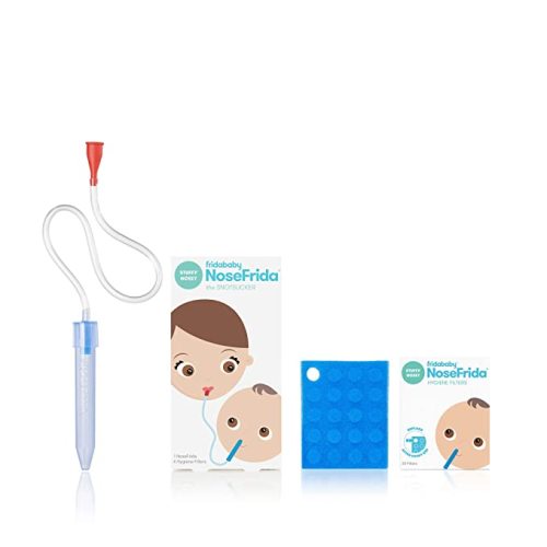 Baby Nasal Aspirator NoseFrida the Snotsucker with 20 Extra Hygiene Filters by Frida Baby - NoseFrida Filter Bundle (24 Hygiene Filters)