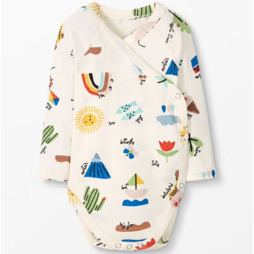 0-3 M Baby Side Snap Bodysuit In Organic Cotton | Hanna Andersson | Hanna-Me-Downs