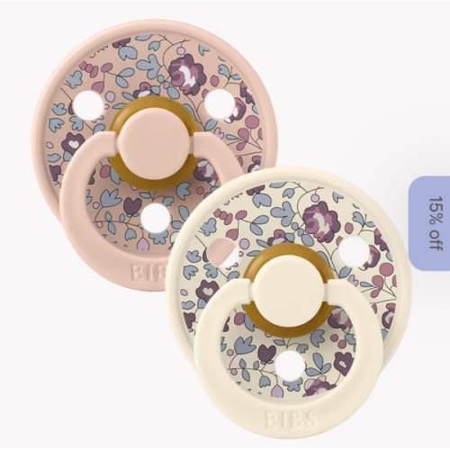 BIBS x LIBERTY Colour 2 Pack Eloise - Blush Mix
