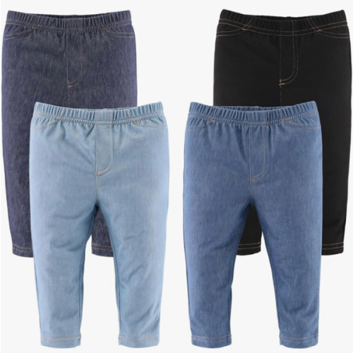 The Peanutshell Baby Boys or Girls Jeggings Set - Soft Stretchy Pants Boy & Girl Leggings, Infant and Toddler Clothes - Denim
