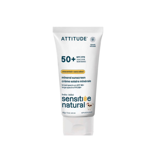 Baby Face & Body Sunscreen - SPF 50 Sensitive Skin | ATTITUDE