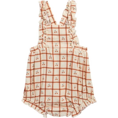 Chiara Cherry Check Romper