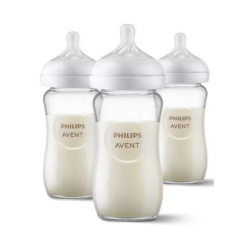 Unisex Glass Natural Baby Bottles, 3pk 8oz - Baby